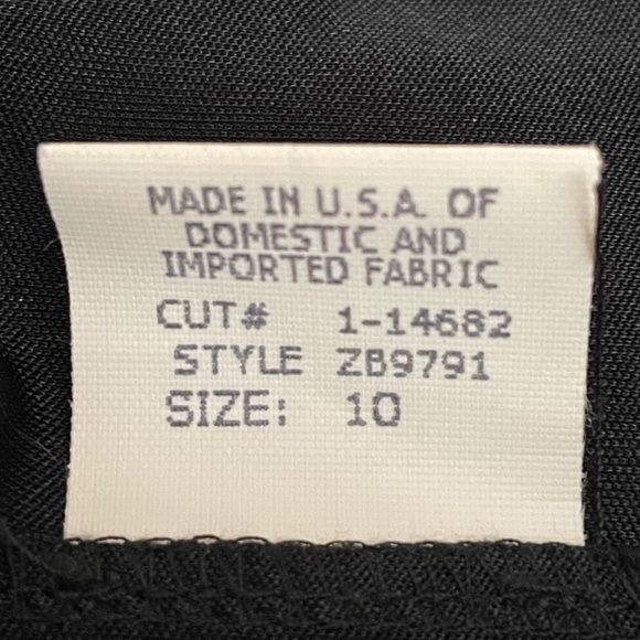 David Meister Dress Asymmetrical Keyhole Neckline Long Sleeve | Black | 10 - Picture 10 of 10